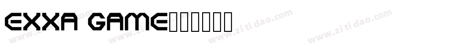 EXXA GAME字体转换